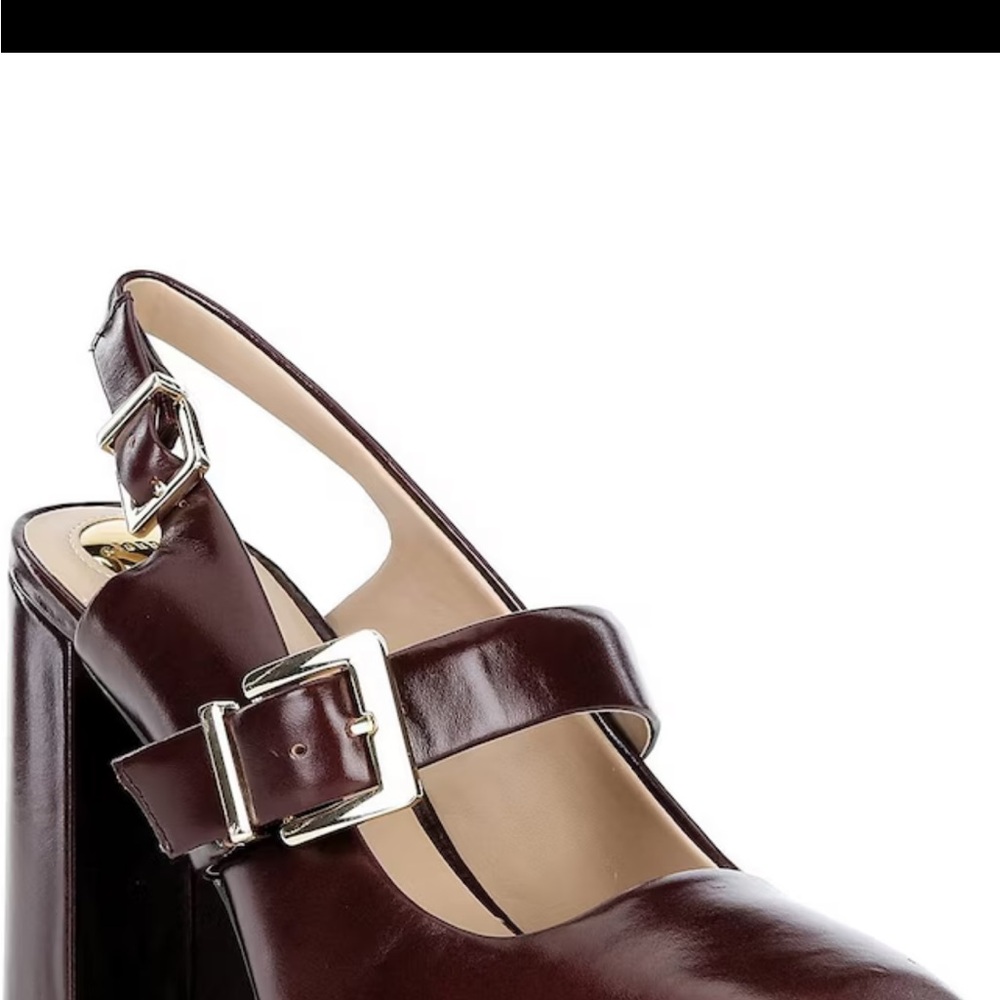 Gianni Bini Burgundy Slingback Heels